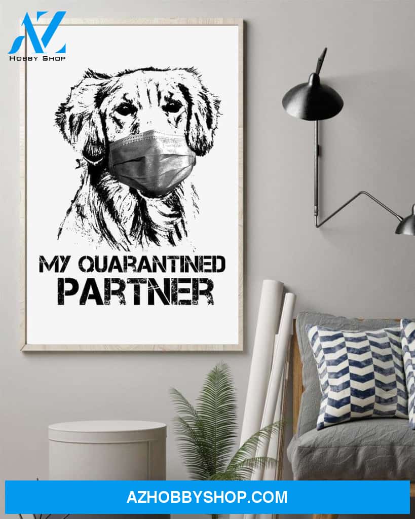 Springer spaniel my quarantined partner poster