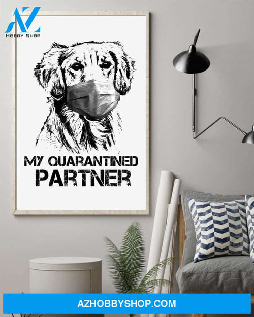 Springer spaniel my quarantined partner poster