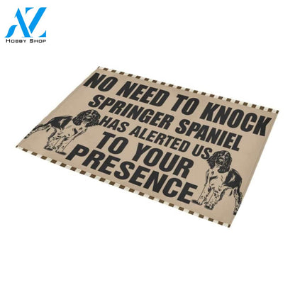 ln Springer Spaniel No Knock Printed Doormat Home Decor