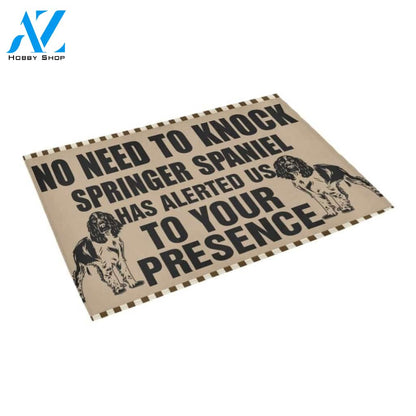 ln Springer Spaniel No Knock Printed Doormat Home Decor
