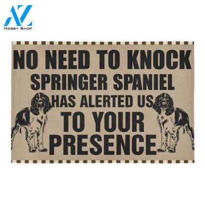 ln Springer Spaniel No Knock Printed Doormat Home Decor