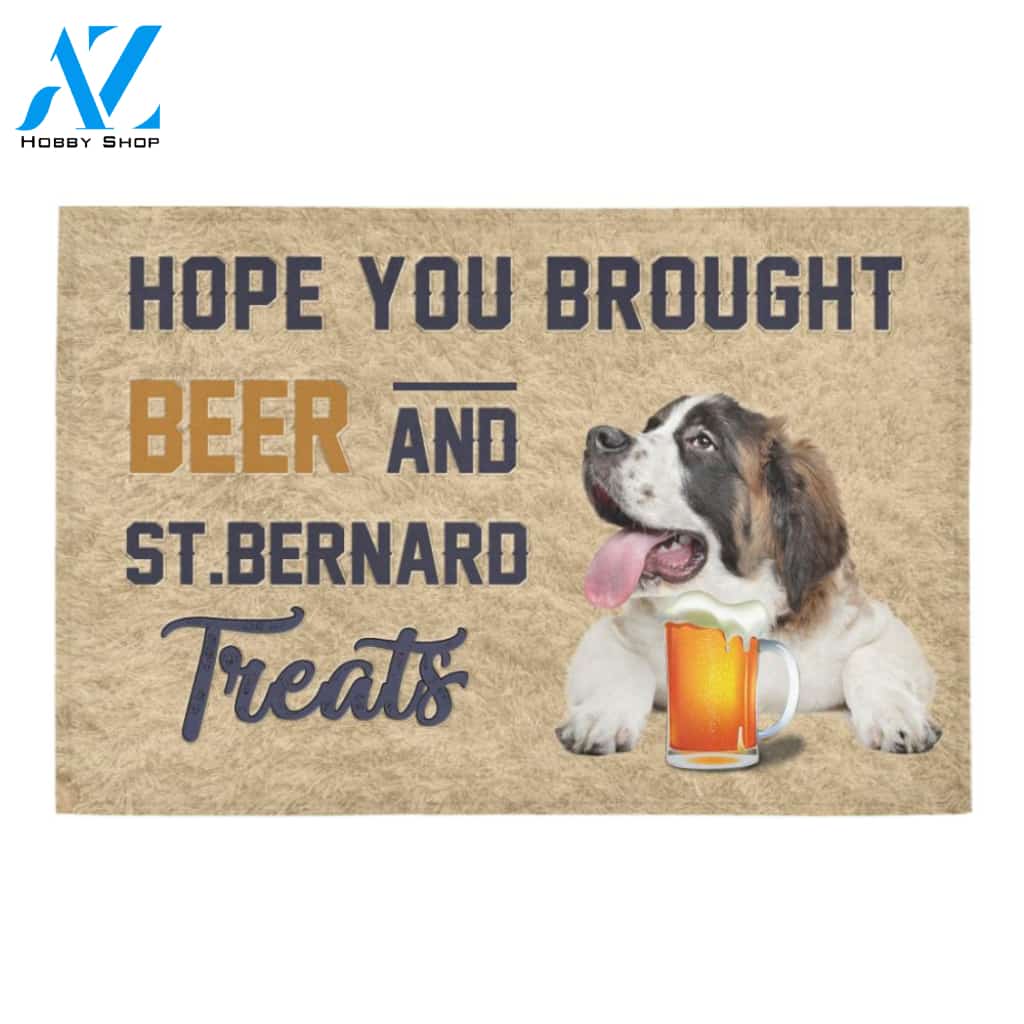 ST bernard Beer Doormat