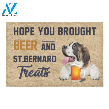 ST bernard Beer Doormat