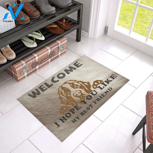 St Bernard My Best Friend doormat | Welcome Mat | House Warming Gift
