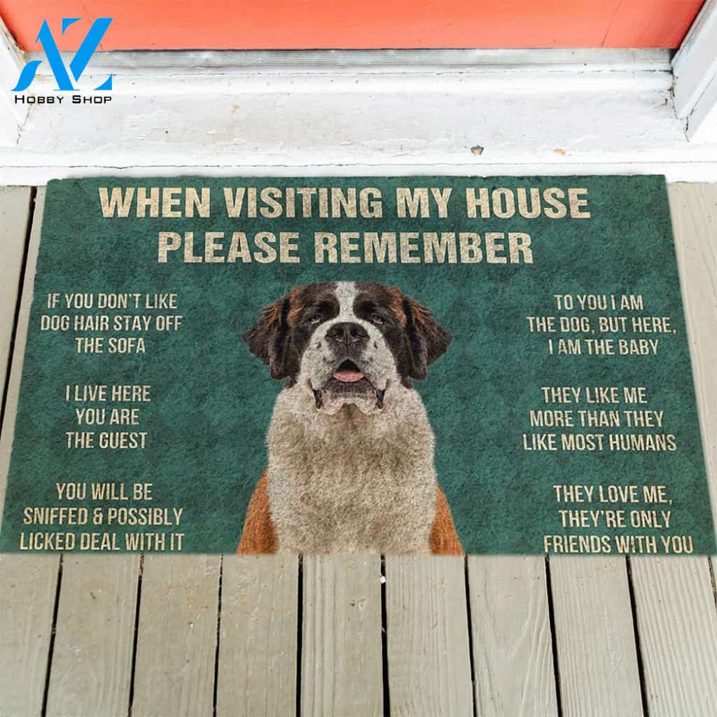 St Bernard's Rules Doormat