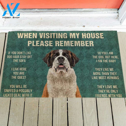St Bernard's Rules Doormat