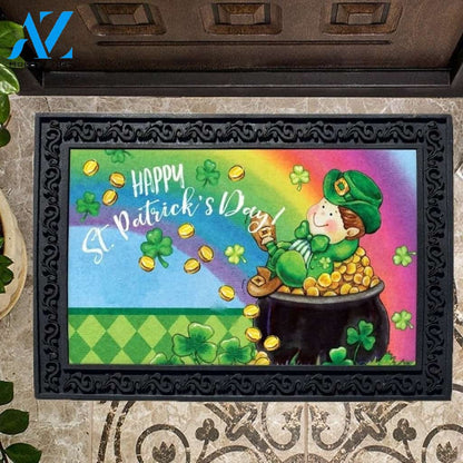 St. Patrick's Day Pot of Gold Doormat - 18" x 30"