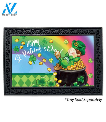 St. Patrick's Day Pot of Gold Doormat - 18" x 30"