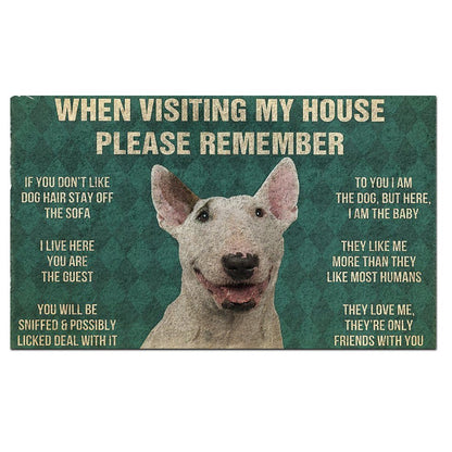 Staffordshire Bull Terrier's Rules Doormat
