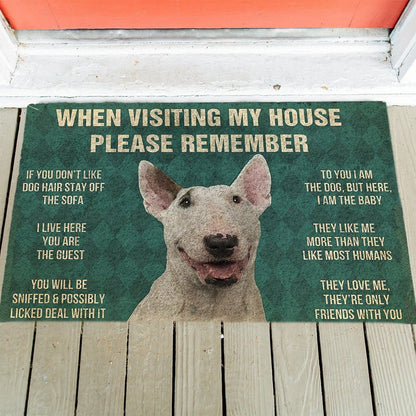 Staffordshire Bull Terrier's Rules Doormat
