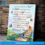 Zalooo Stairway To Heaven Butterfly Wall Art Canvas