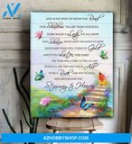 Zalooo Stairway To Heaven Butterfly Wall Art Canvas