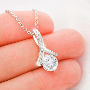 To My Beautiful Daughter Necklace Gift From Mom with Love I will always carry you in my heart Alluring Beauty Necklace