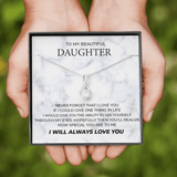 To My Beautiful Daughter Necklace How Special You Are To Me Alluring Beauty Necklace LX340F