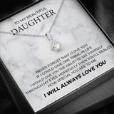 To My Beautiful Daughter Necklace How Special You Are To Me Alluring Beauty Necklace LX340F