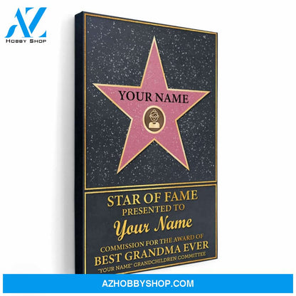 Star Of Fame Canvas & Poster
