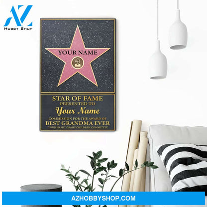 Star Of Fame Canvas & Poster
