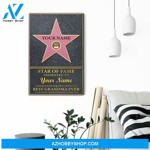 Star Of Fame Canvas & Poster