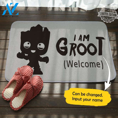 Star Wars Groot Personalized Name Doormat