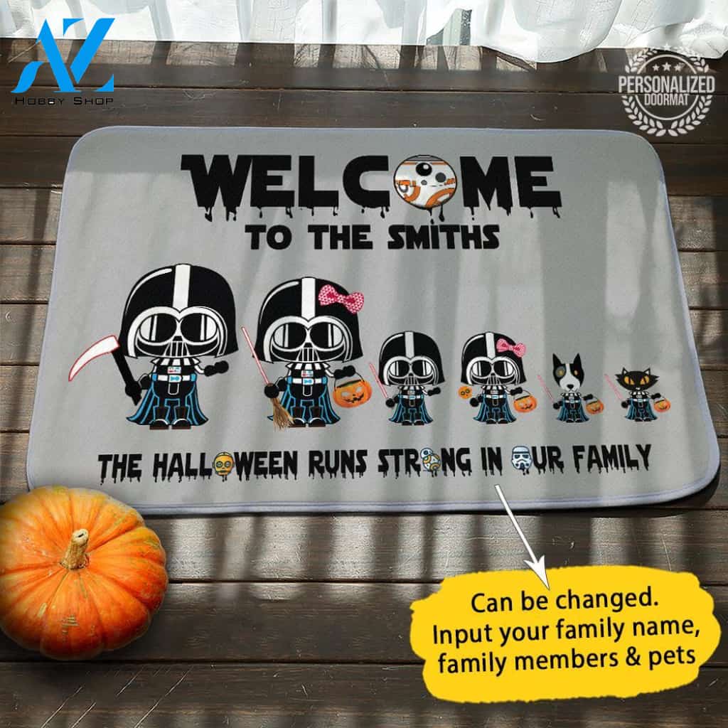Star Wars Halloween Personalized Doormat