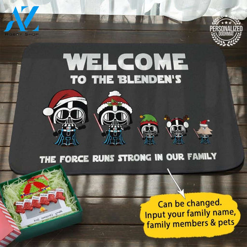 Star Wars Personalized Name Christmas Mat