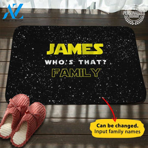 Star Wars Personalized Name Doormat