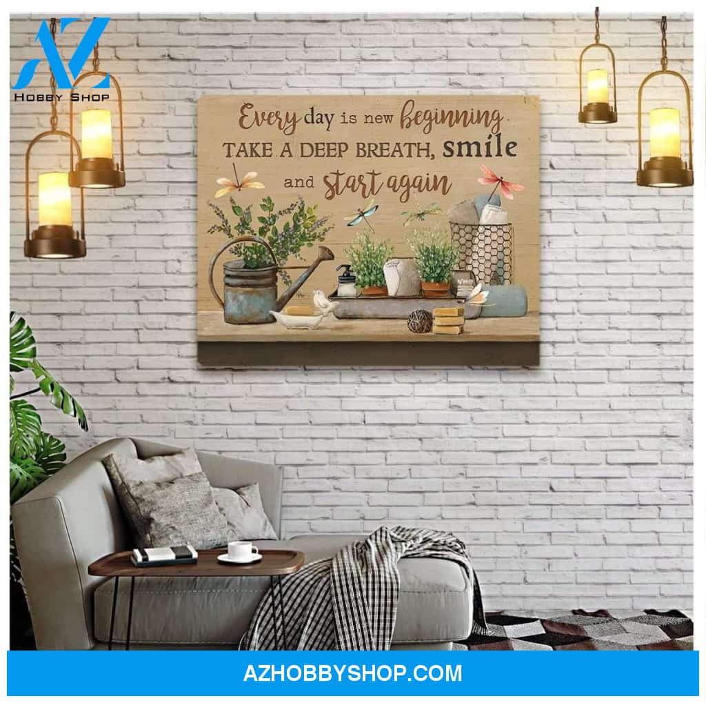 Start Again Dragonfly Wall Art Canvas, Wall Decor Visual Art