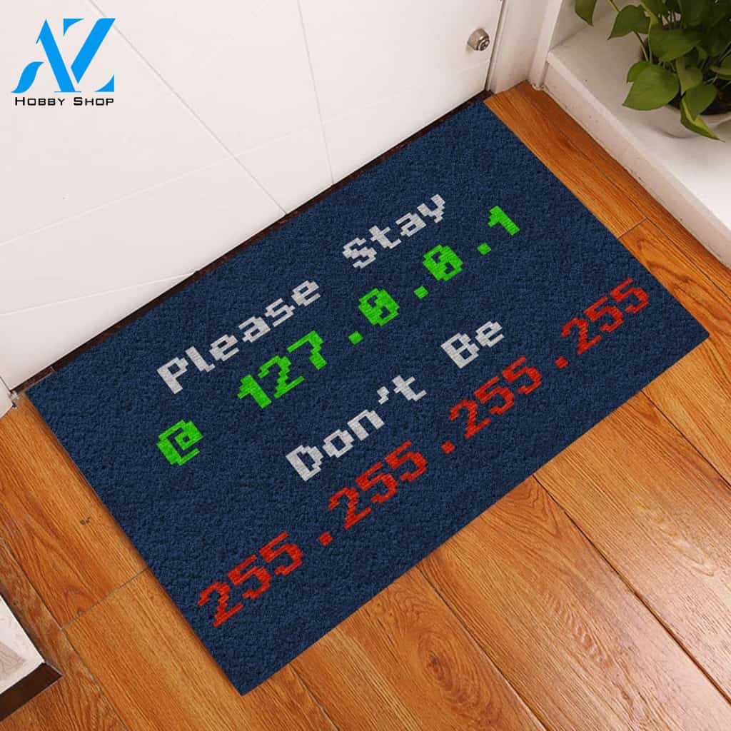 Stay At Home Computer Networking Doormat | Welcome Mat | House Warming Gift
