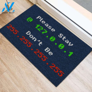 Stay At Home Computer Networking Doormat | WELCOME MAT | HOUSE WARMING GIFT