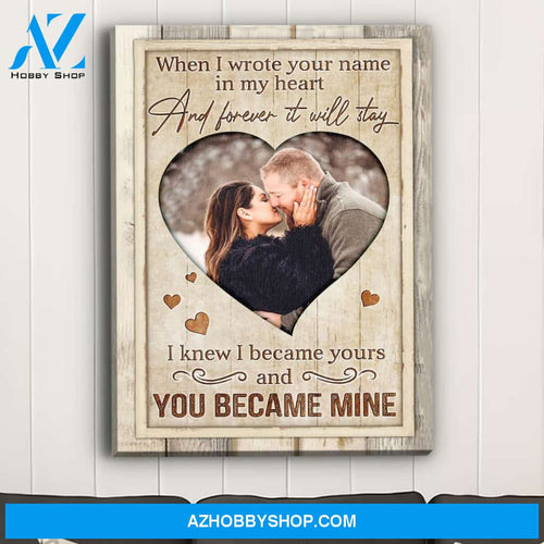 Stay Forever - Personalized Custom Photo Canvas