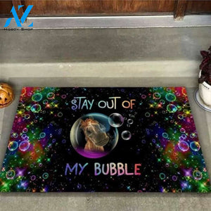 Stay Out Of My Bubble Horse Doormat | Welcome Mat | House Warming Gift
