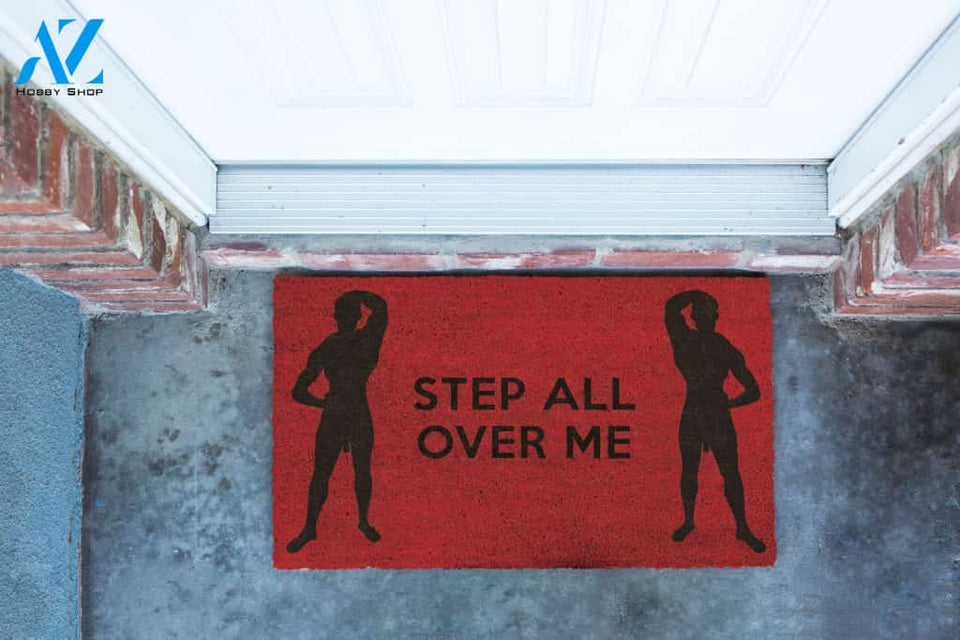 Step All Over Me Doormats by Funny Welcome | Welcome Mat | House Warming Gift