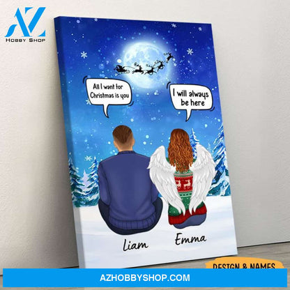 Still Talk About You Conversation, Christmas Memorial Gift, Premium Personalized Canvas Wall Art