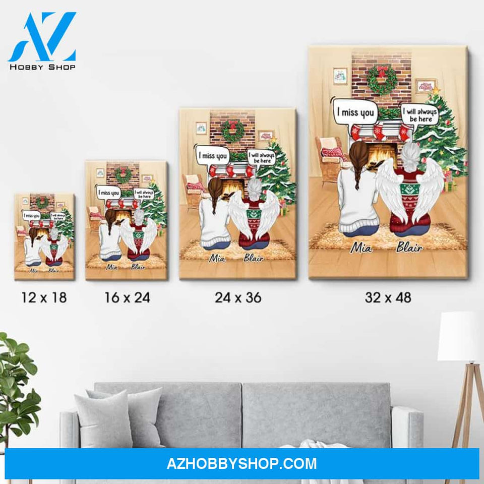 Still Talk About You Conversation, Christmas Memorial Gift, Premium Personalized Canvas Wall Art