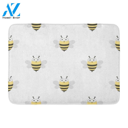 Stock Yellow Bee Doormat Welcome Mat House Warming Gift Home Decor Funny Doormat Gift Idea