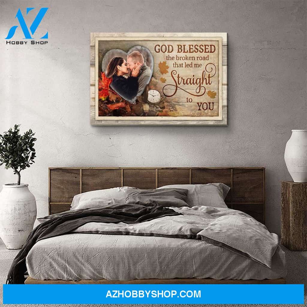 Straight To You - Personalized Custom Photo Canvas