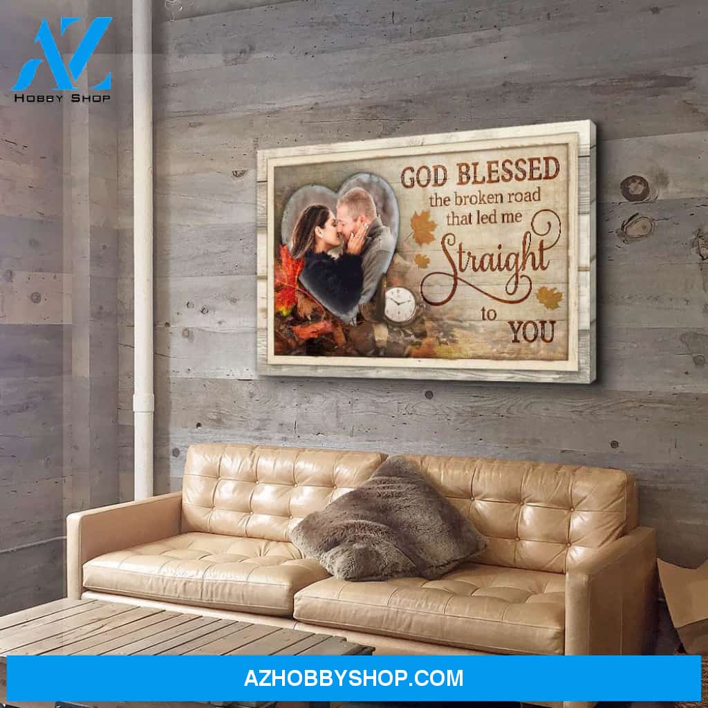 Straight To You - Personalized Custom Photo Canvas