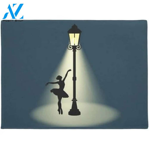 Street Light City Dancing Ballet Doormat Welcome Mat House Warming Gift Home Decor Funny Doormat Gift Idea