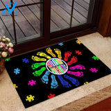 Autism Awareness Strong Doormat Floor Rug Housewarming Gift Home Living Home Decor Indoor and Outdoor Doormat Warm House Gift Welcome Mat Gift for Friend Family