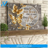 Stunning Butterfly Canvas Fly Beside Us Wall Art Decor | Moosfy Wrap Canvas Ready To Hang