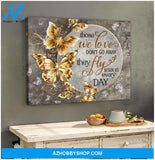 Stunning Butterfly Canvas Fly Beside Us Wall Art Decor | Moosfy Wrap Canvas Ready To Hang