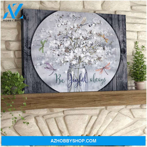 Stunning Dragonfly Canvas Joyful Always Wall Art Decor | Moosfy Wrap Canvas Ready To Hang