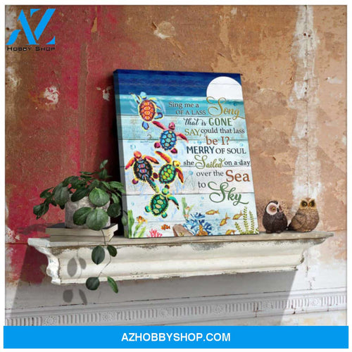 Ohcanvas Stunning Turtle Canvas Sing me a Song 2 Wall Art Decor