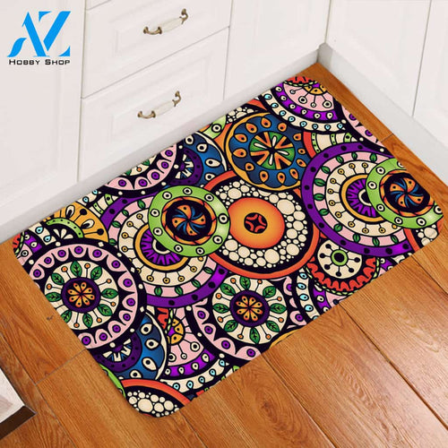 Stylized Rings Door Mat