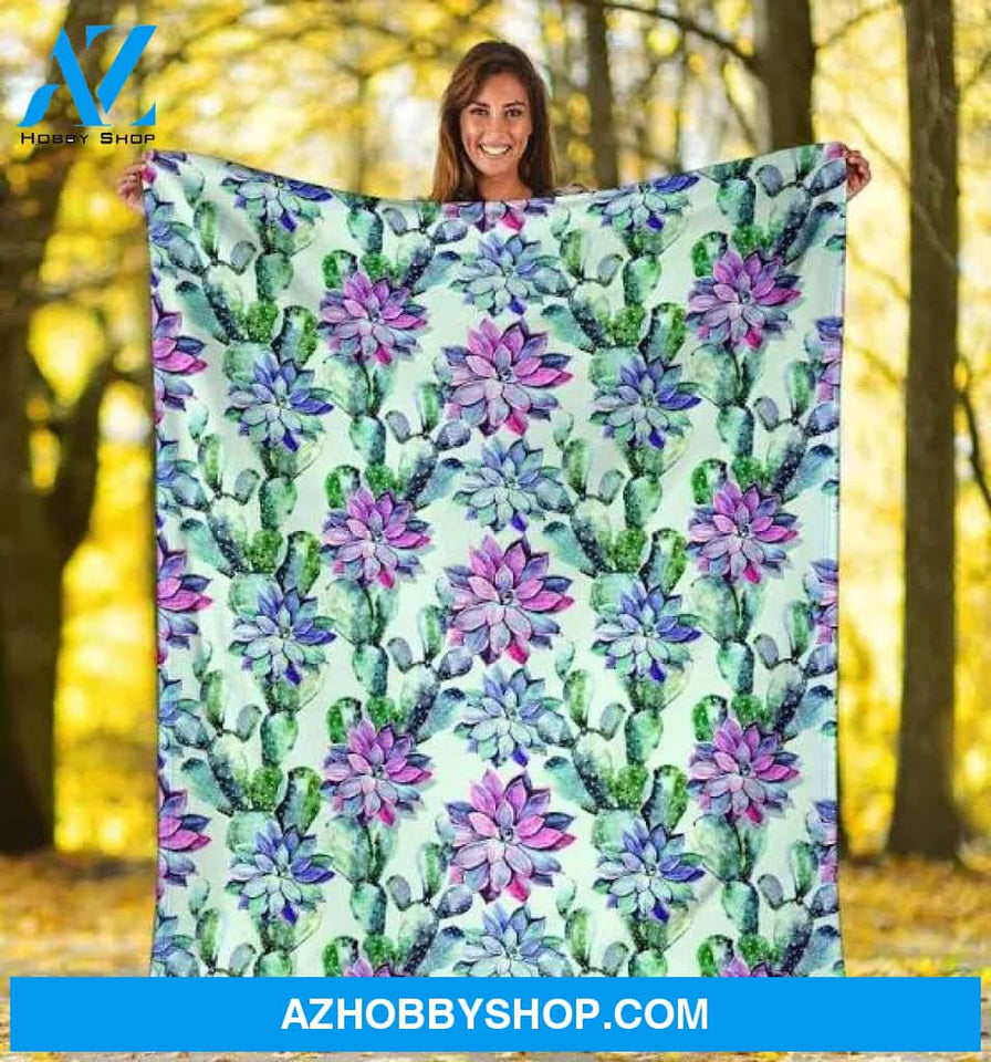 Succulent Blanket Large