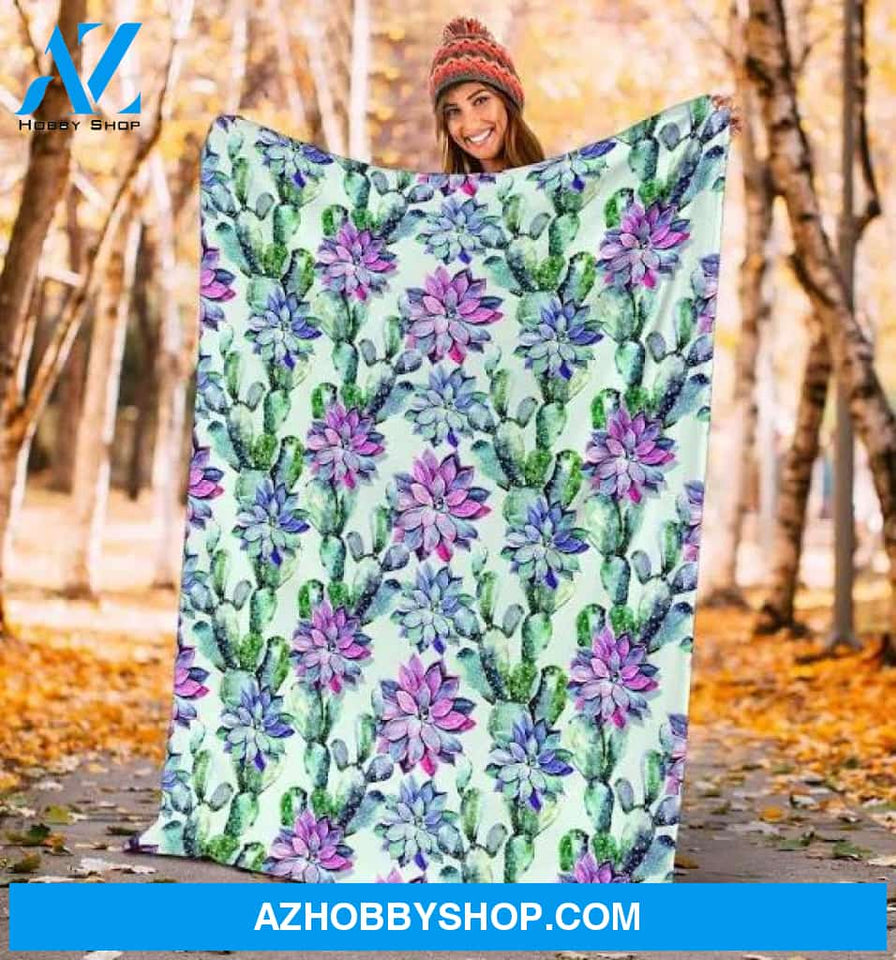 Succulent Blanket Large