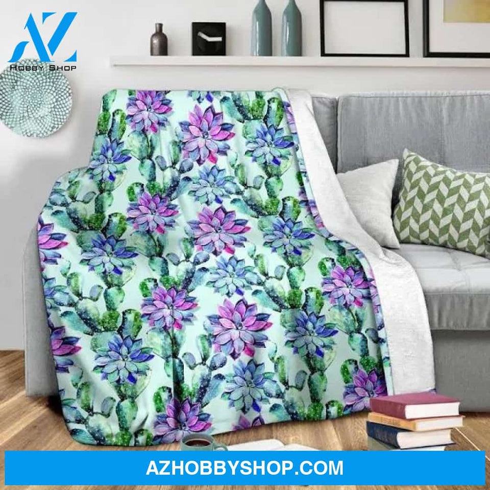 Succulent Blanket Large