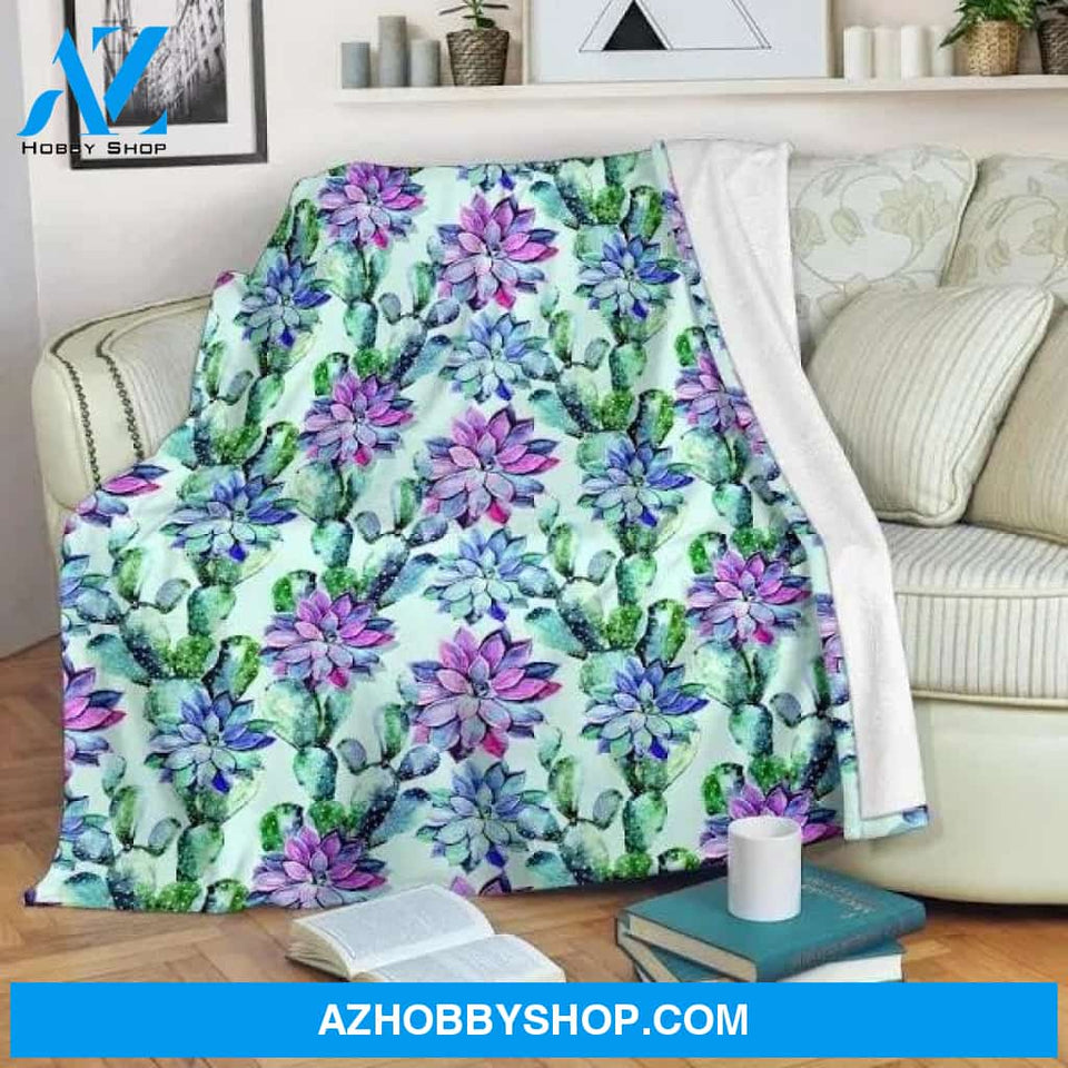 Succulent Blanket Large
