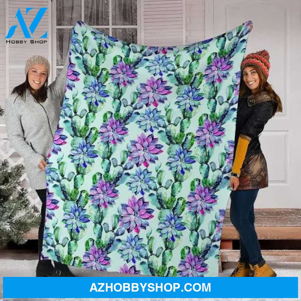 Succulent Blanket Large