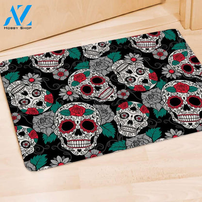 Sugar Skull Door Mat